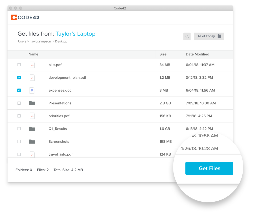 Product image displaying restore capabilities.