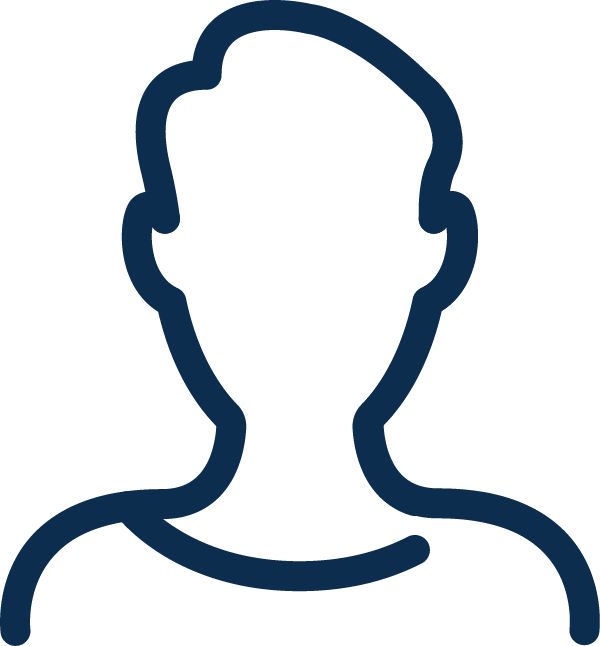 An icon indicating an end-user.