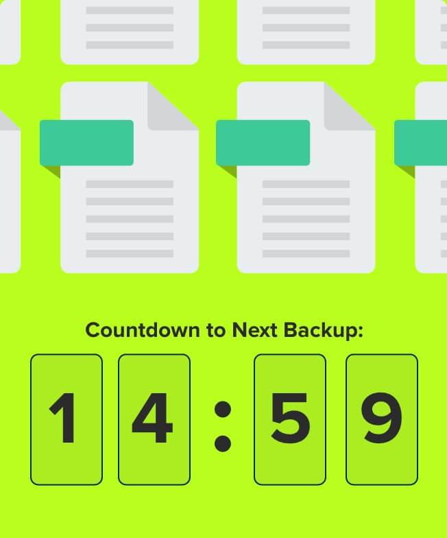 An image that says Countdown to Next Backup