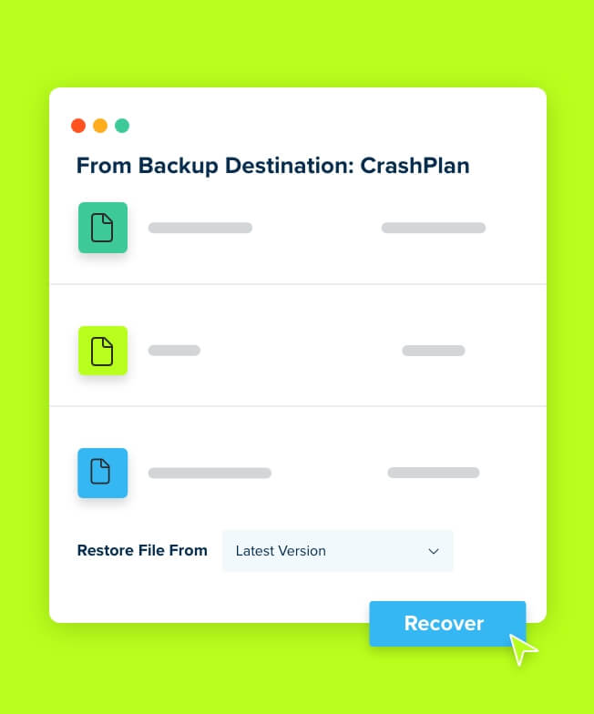 A CrashPlan image
