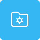 Gear inside folder icon