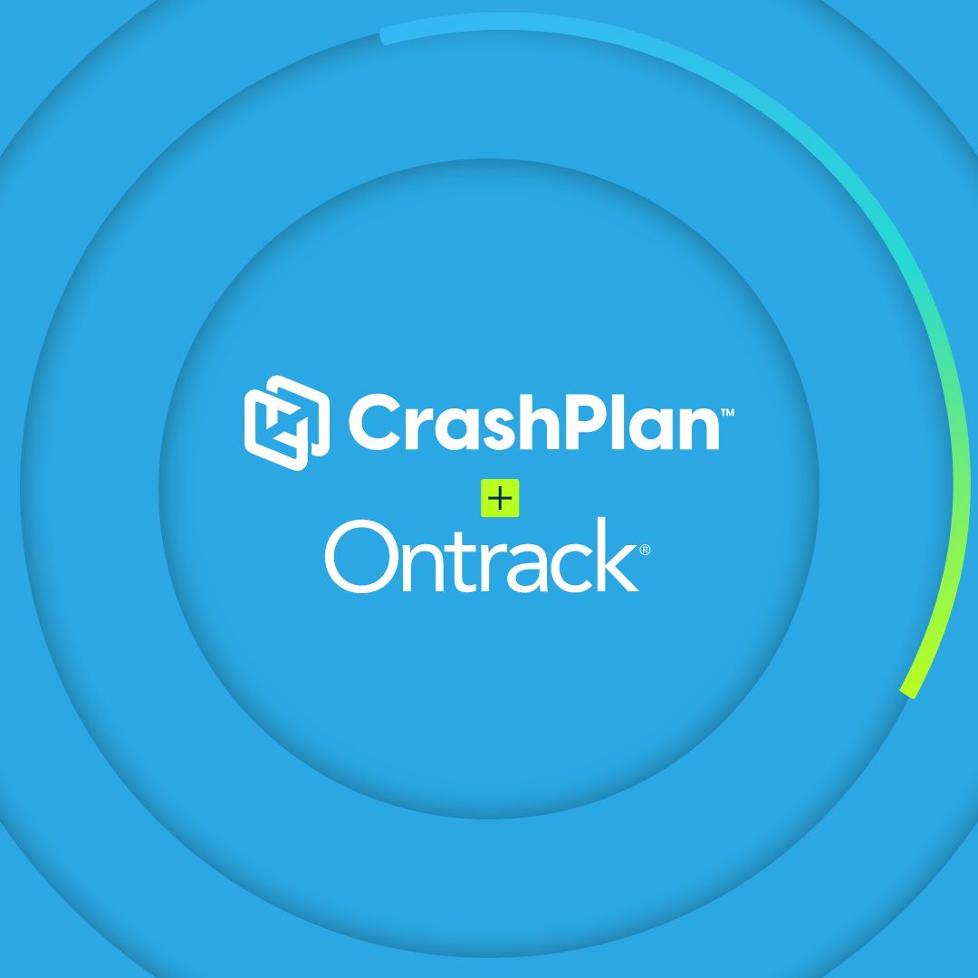 crashplan and on track logo