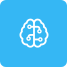 Brain icon representing how CrashPlan's endpoint backup solutions protect your ideas by allowing for disaster recovery and greater data resiliency